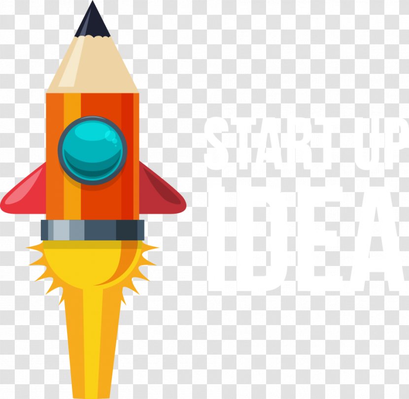 Pencil Rocket Illustration - Photography - Vector Transparent PNG