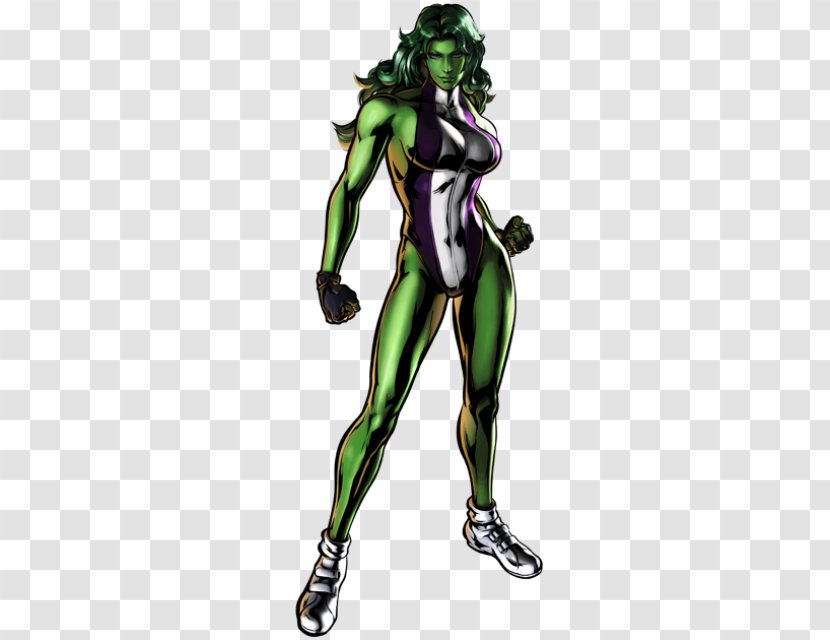 Ultimate Marvel Vs. Capcom 3 3: Fate Of Two Worlds She-Hulk Super Heroes - Mythical Creature - Reverse Aging Transparent PNG