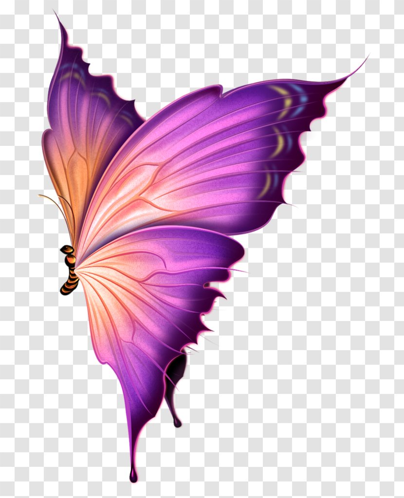 Butterfly LiveInternet Clip Art - Moths And Butterflies - Hand-painted Butterflies,Cartoon Purple Dream Transparent PNG