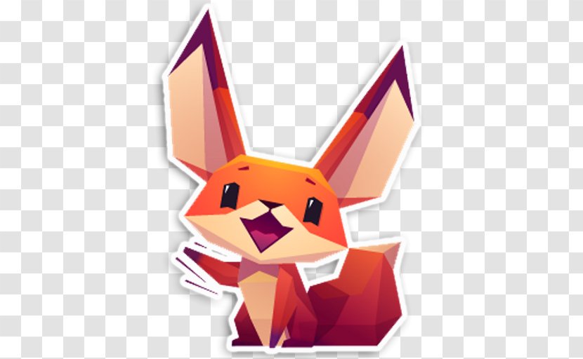 Sticker Telegram Red Fox - Video Game Transparent PNG