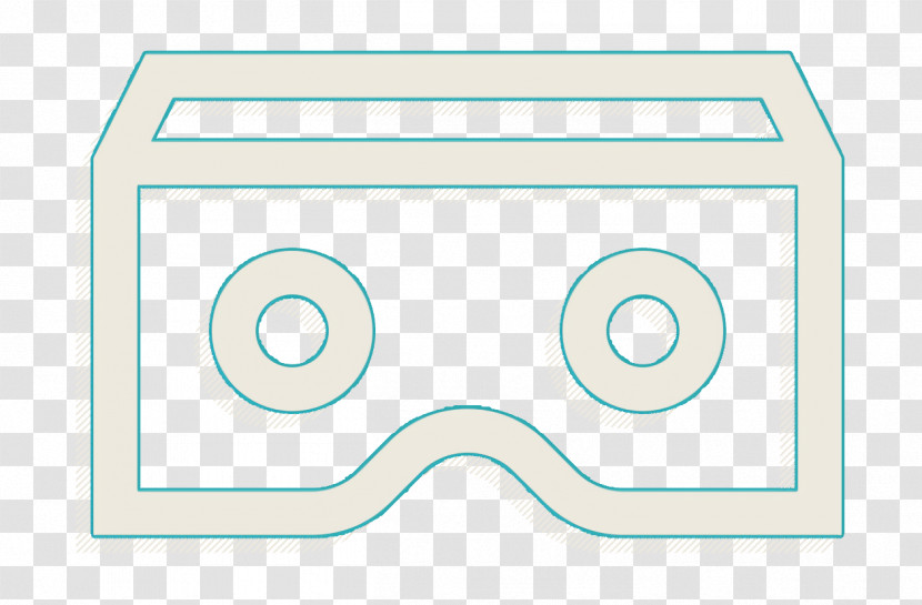 Ar Glasses Icon Virtual Reality Icon Cardboard Icon Transparent PNG