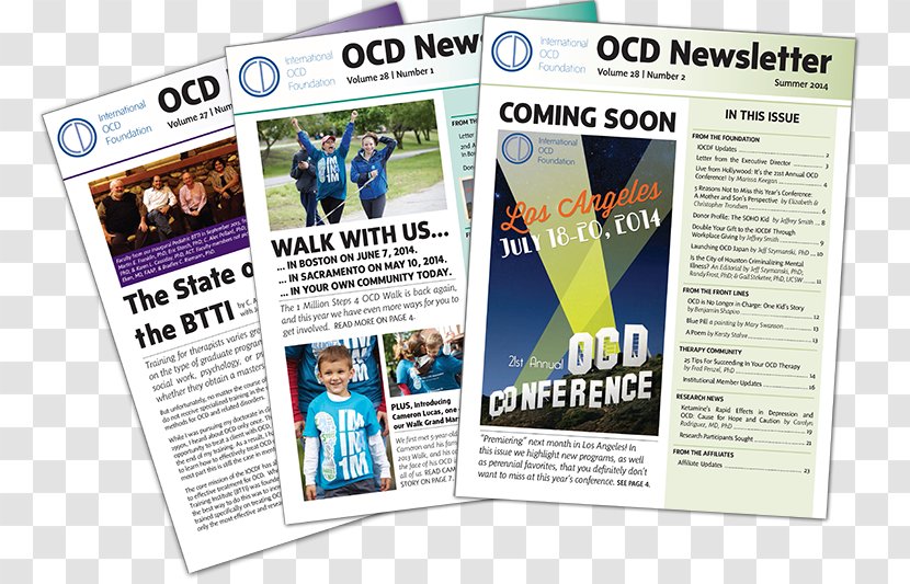 Obsessive–compulsive Disorder Newsletter International OCD Foundation Advertising Organization - Information - Hope Mission Transparent PNG