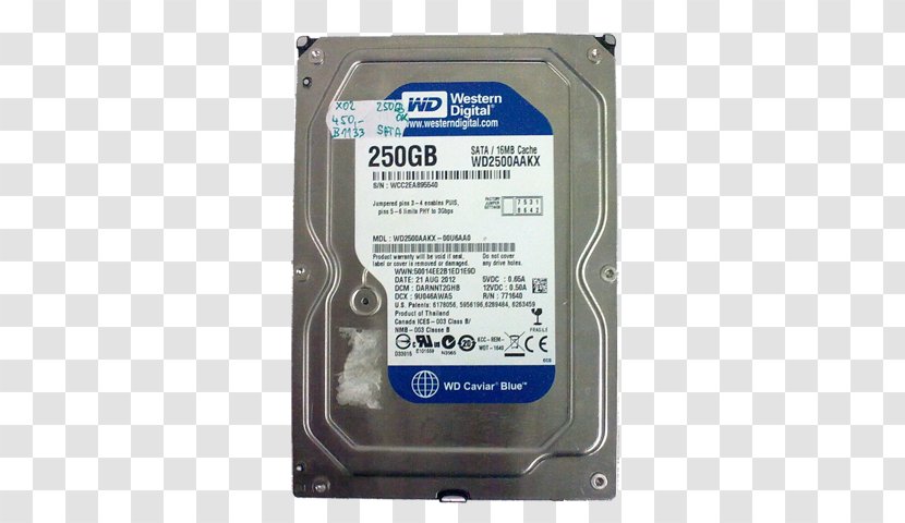 Hard Drives Western Digital Computer Data Storage Serial ATA - Disk Transparent PNG