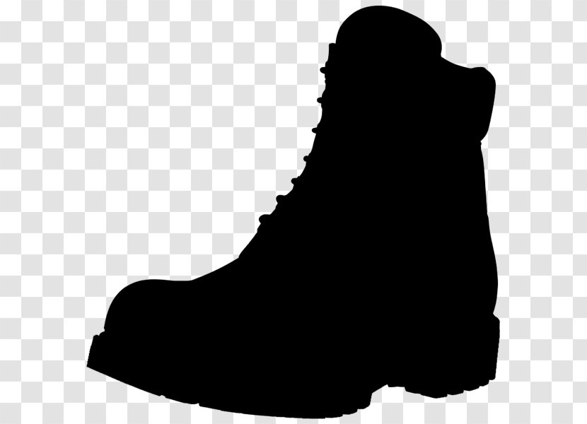 Shoe Walking Clip Art Silhouette Black M - Boot Transparent PNG