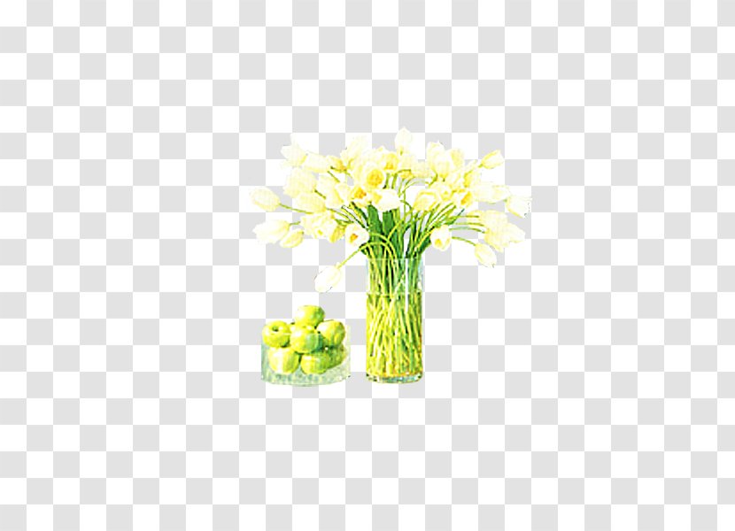 Flower Lemon Yellow - Flowerpot - Flowers And Transparent PNG