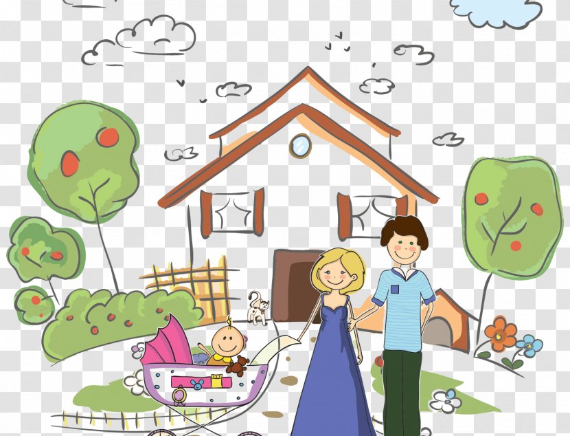 Father Family Cartoon Child Care - Area Transparent PNG