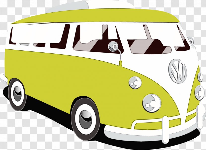 Motor Vehicle Car Mode Of Transport Yellow - Paint - Van Volkswagen Type 2 Transparent PNG