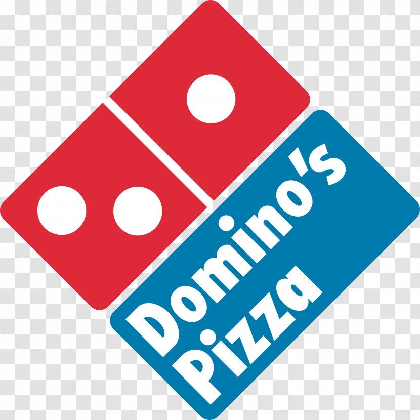 Dominos Pizza Take-out Restaurant Logo - Cartoon Transparent PNG