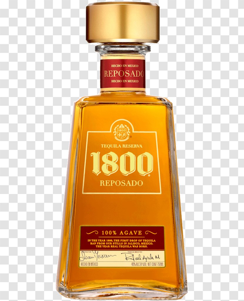 1800 Tequila Reposado Liquor - Whisky Transparent PNG