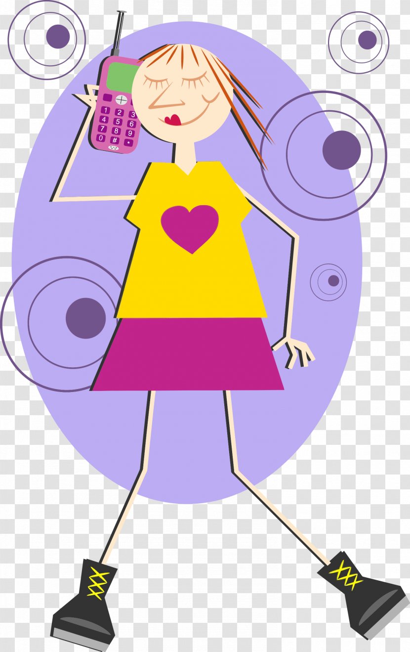 IPhone Telephone Call Clip Art - Happiness - Cell Phone Transparent PNG