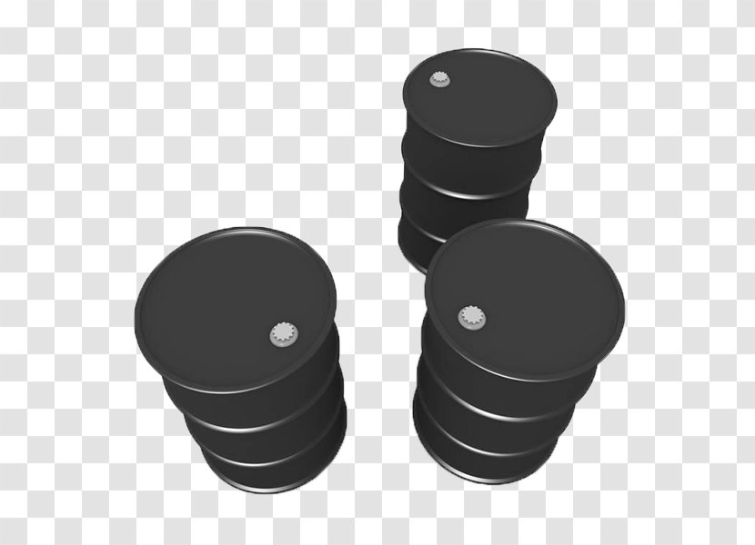 Cylinder Font - Three Barrels Of Crude Oil Transparent PNG