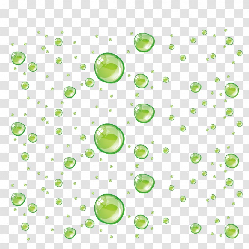 Green Drop - Water - Droplets Transparent PNG