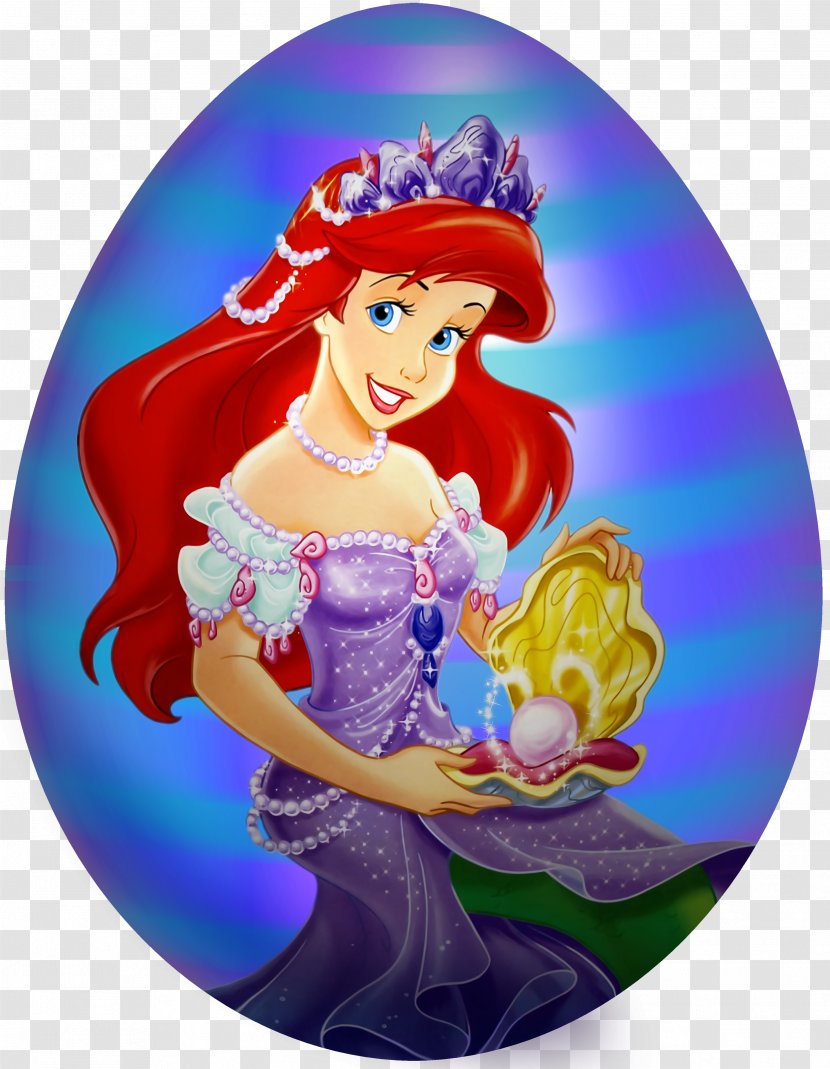 Ariel Belle The Little Mermaid Picture Frame Clip Art - Cartoon - Kids Easter Egg Image Transparent PNG