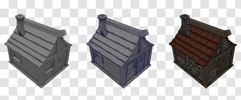 Low Poly House 3D Computer Graphics Polygon Rendering - User Interface Transparent PNG