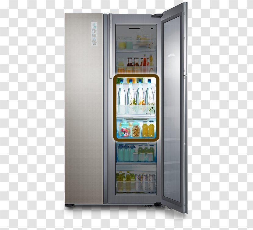 Refrigerator Samsung Food ShowCase RH77H90507H RH77H90507F Auto-defrost - Snacks Promotions Transparent PNG