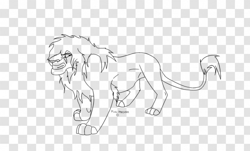 Lion Line Art Mufasa Scar Roar - Animal Figure - Watercolor Transparent PNG