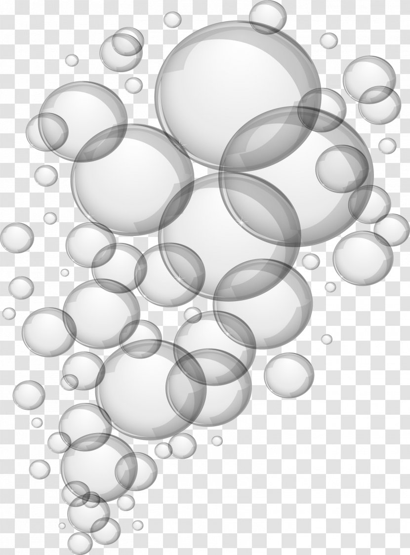 Color Soap Bubble - Hand Painted Gray Bubbles Transparent PNG