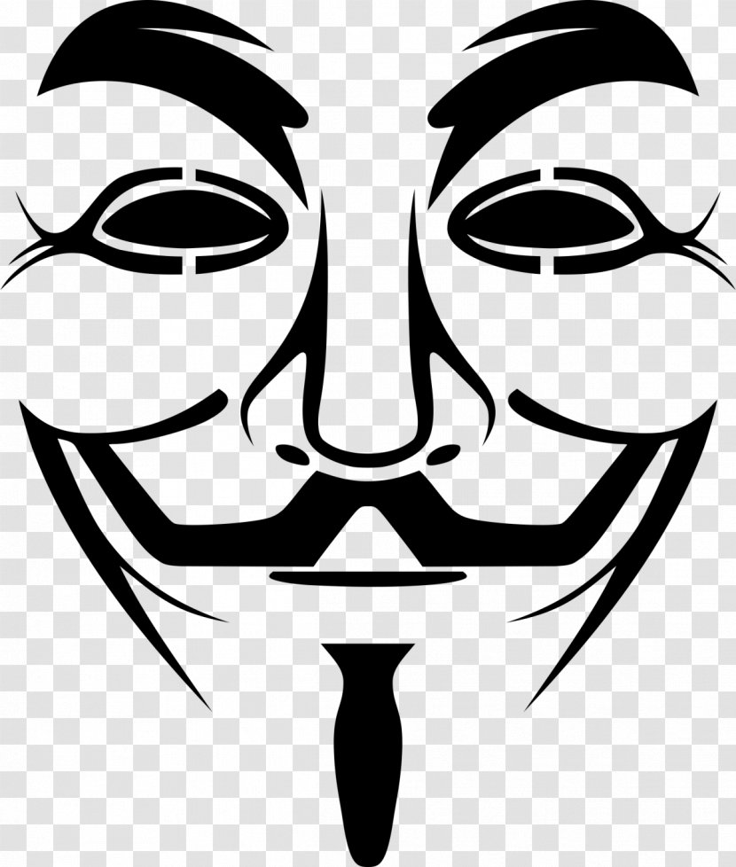Anonymous Guy Fawkes Mask Clip Art - Smile Transparent PNG