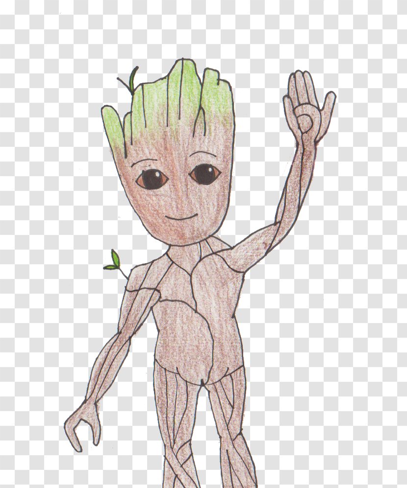 Baby Groot Rugrats Dr. Emmett Brown Drawing - Tree - Guardians Of The Galaxy Transparent PNG
