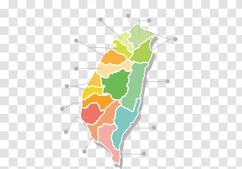 Taiwan Map - Of Transparent PNG