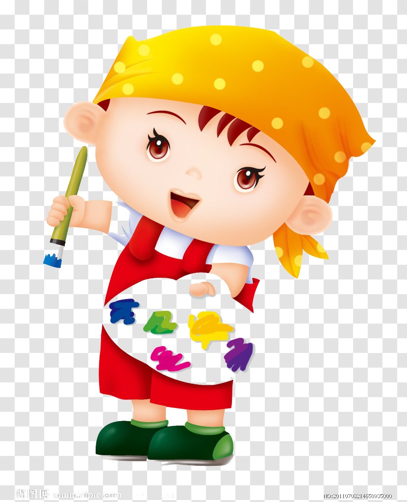 Paintbrush Palette Microsoft Paint - Boy - Kids Coloring Transparent PNG