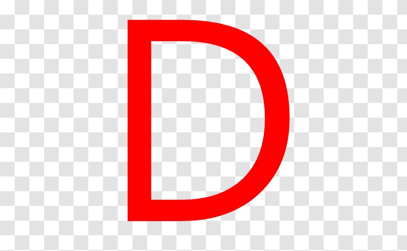 Red Font Area Icon Pattern - Rectangle - Letter D Transparent PNG