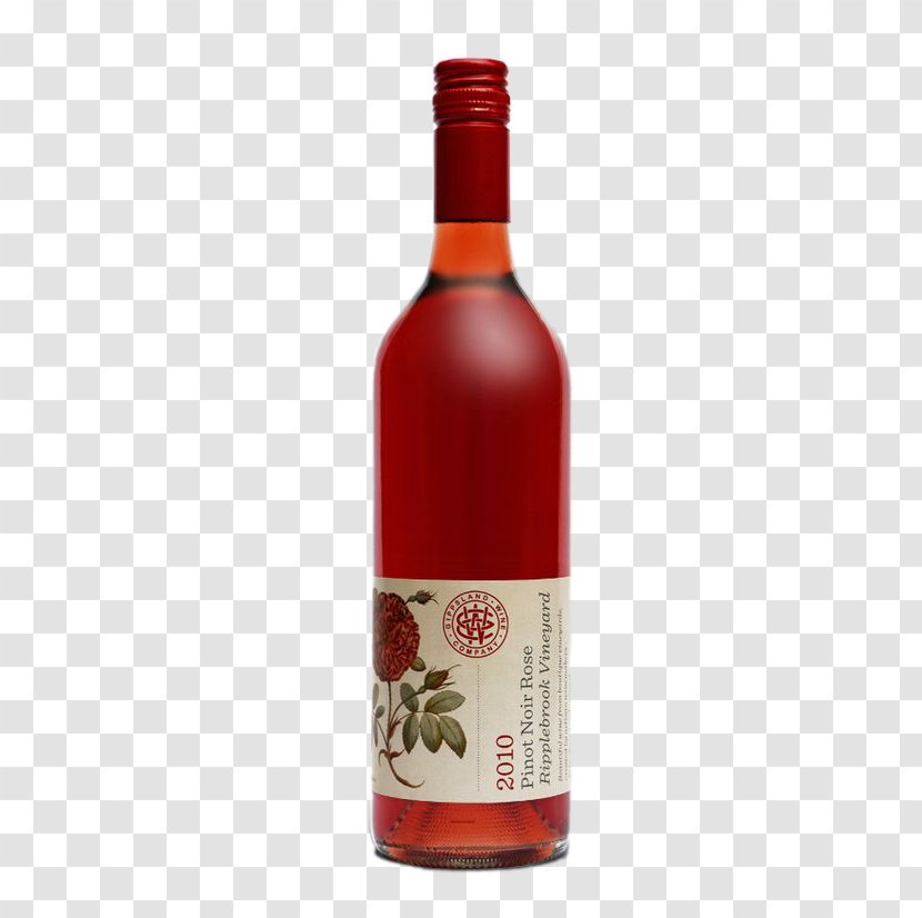 Wine Liqueur Rosxe9 Packaging And Labeling Bottle - Red Transparent PNG