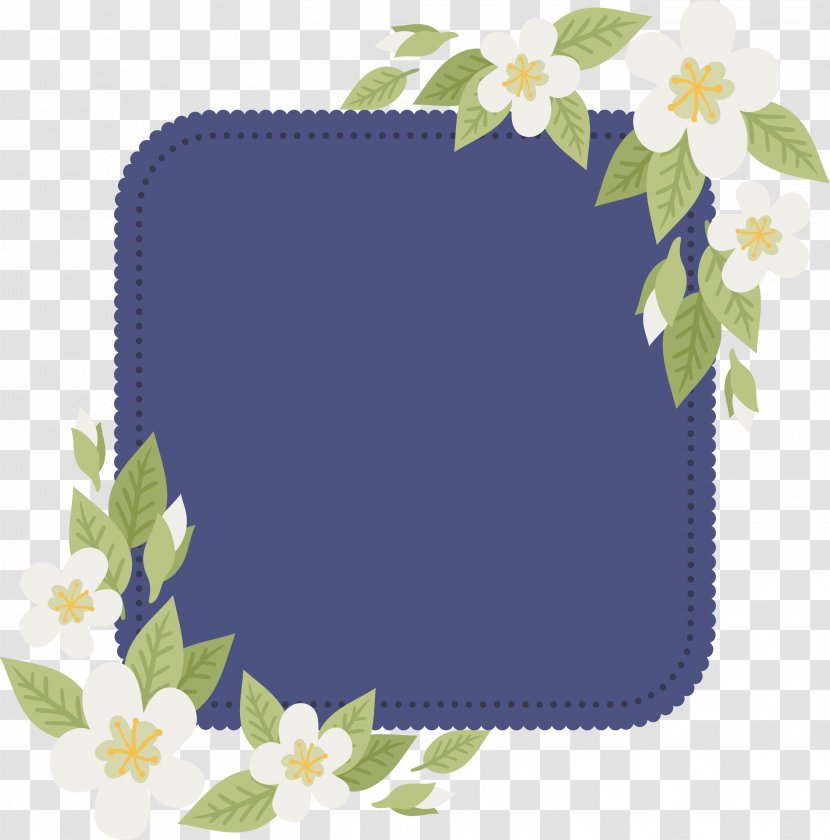 Paper Floral Design Flower - White Flowers Decorate The Title Box Transparent PNG