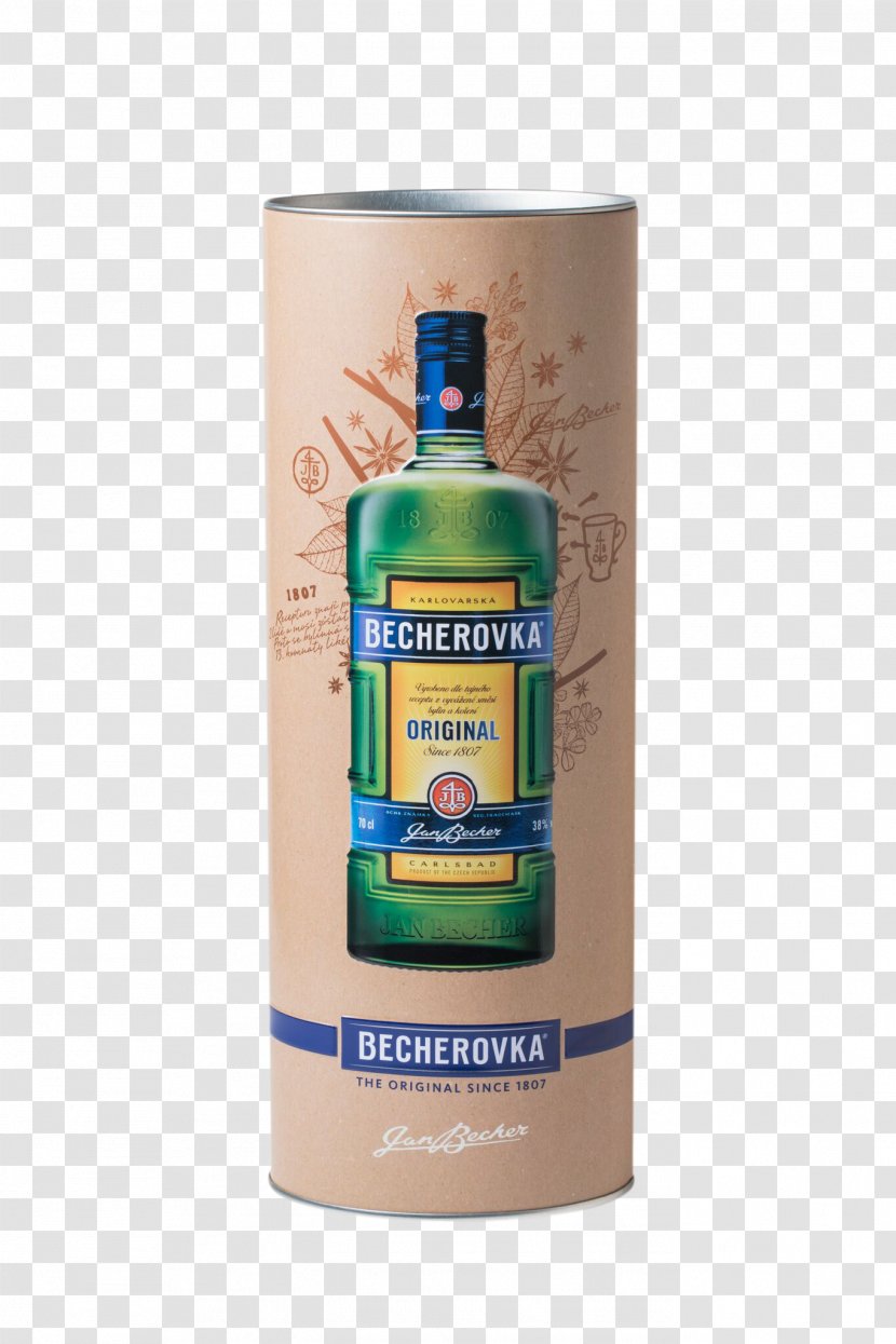 Liqueur Becherovka Apéritif Distilled Beverage Metaxa - Sugar - Product Marketing Transparent PNG