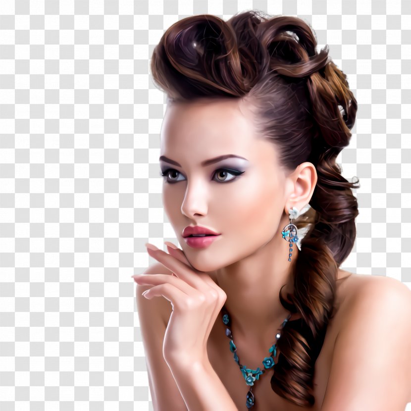 Hair Face Hairstyle Skin Eyebrow - Forehead Brown Transparent PNG