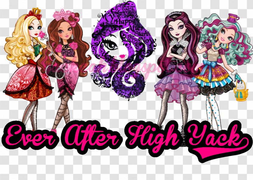 Wedding Cake Topper Birthday Ever After High - Pink Transparent PNG