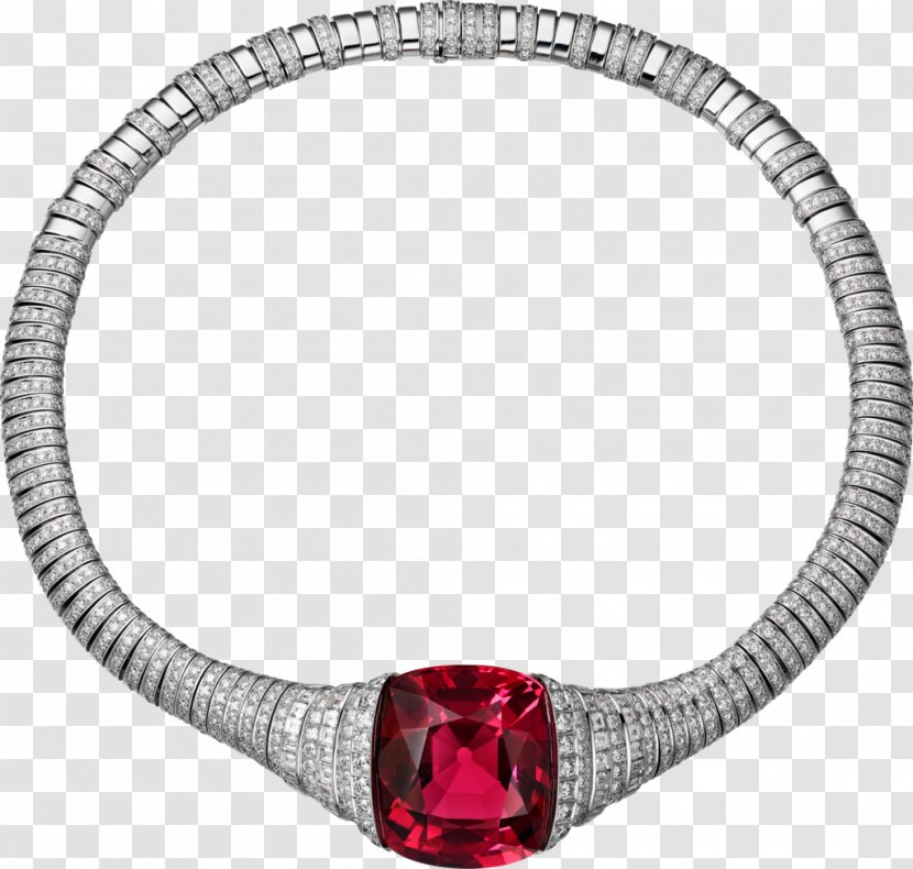 Ruby Necklace Jewellery Gold Cartier - Bracelet Transparent PNG