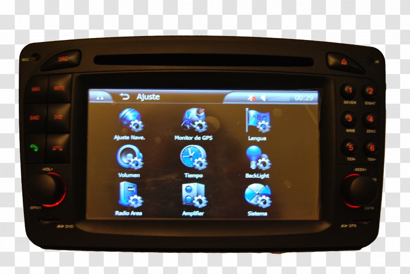 DVD Player Display Device Multimedia DVD-Video - Mercedes Benz Clk Class Transparent PNG