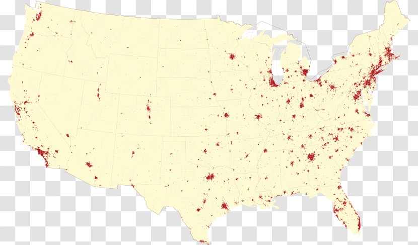 United States Urban Area Los Angeles Metropolitan - Census Block Transparent PNG