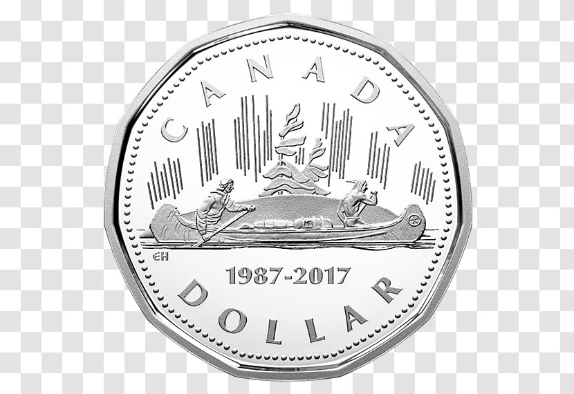 Canada Loonie Dollar Coin Royal Canadian Mint Transparent PNG