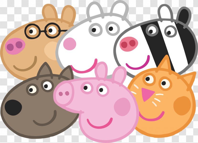 Masks Party Birthday Basket - Children S - Pig Transparent PNG