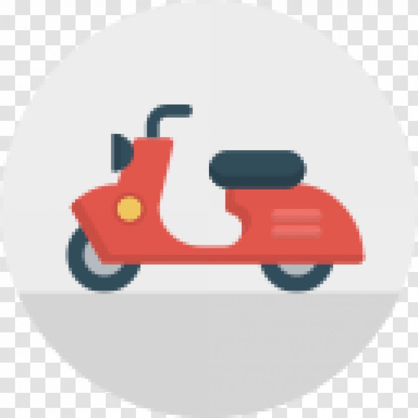 Scooter Car Motorcycle Vespa - Red Transparent PNG