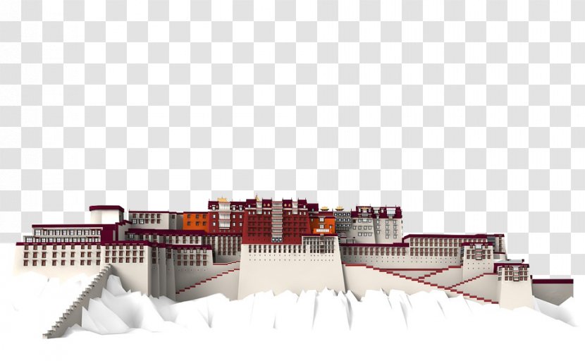 Potala Palace Bxean Ru1eb7ng Tuyxe9u0302t Su01a1n Book Three-dimensional Space - Turbosquid Transparent PNG