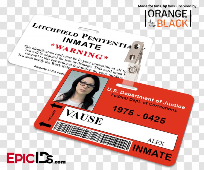 Maritza Ramos Poussey Washington Stella Carlin Name Tag Badge - Identity Document - Alex Vause Transparent PNG