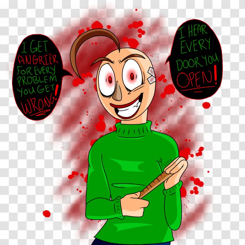 Fan Art DeviantArt - Cartoon - Baldi Basics Transparent PNG