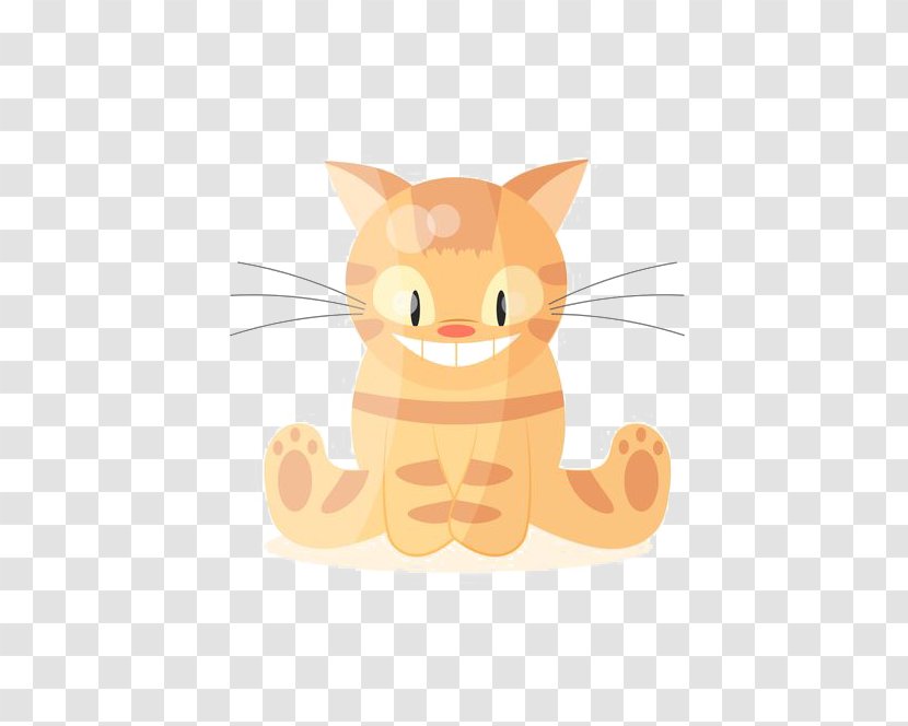 Kitten Whiskers Cat - Cartoon - Flat Transparent PNG