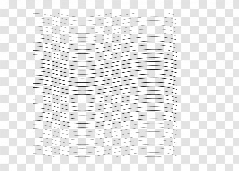 White Textile Pattern - Symmetry - Cartoon Creative Black Lines Wavy Transparent PNG