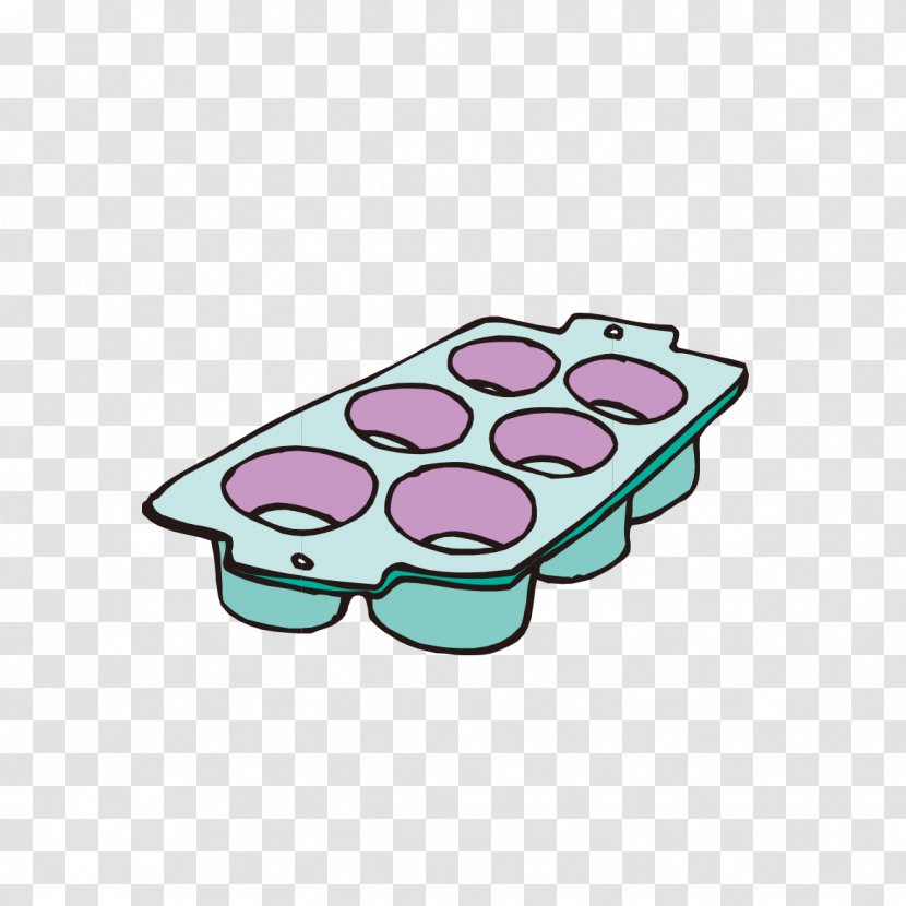 Muffin Tin Cupcake Icing Clip Art - Pink - Hand-painted Eggs Put Graphics Transparent PNG