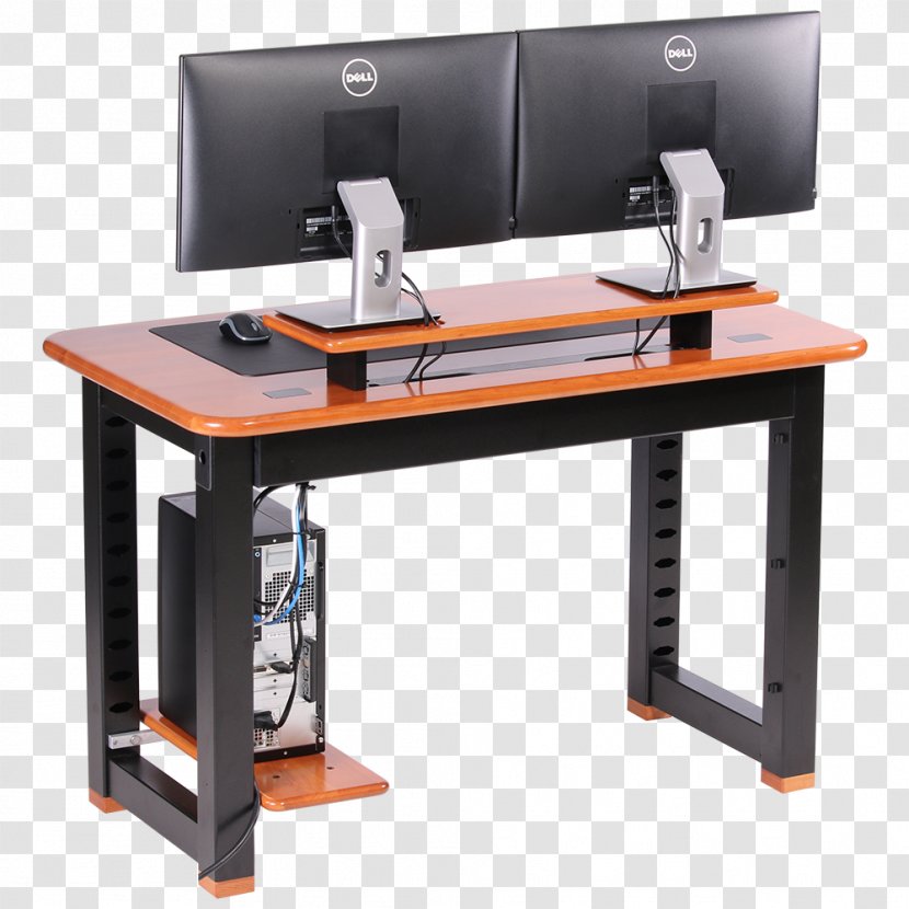 Computer Desk Monitors Standing - Small Officehome Office Transparent PNG
