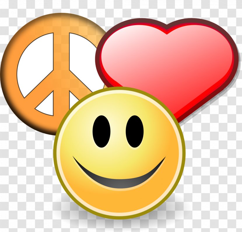 Love Peace Symbols Happiness Clip Art - Kindness - Peaceful Christmas Cliparts Transparent PNG