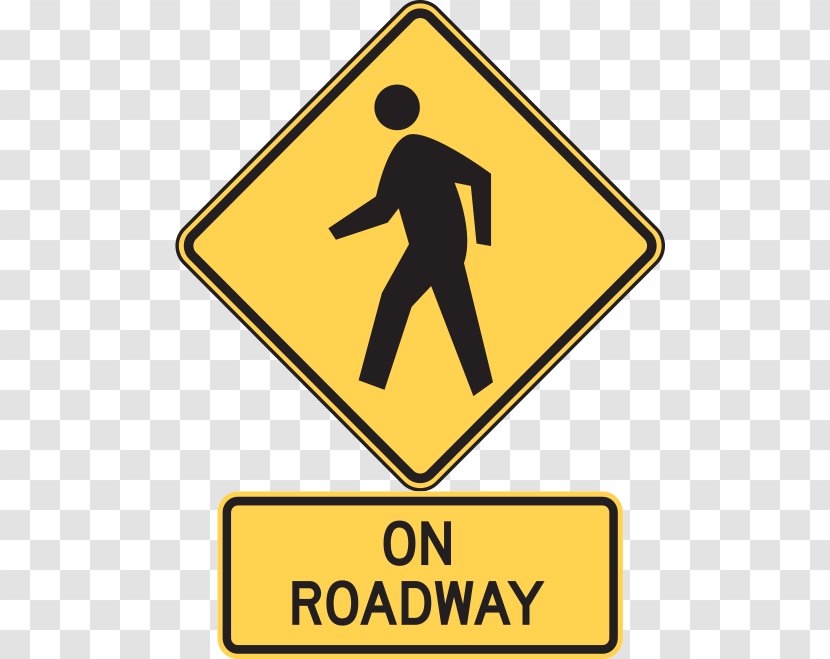 Pedestrian Crossing Traffic Sign Manual On Uniform Control Devices Warning - Lines Transparent PNG
