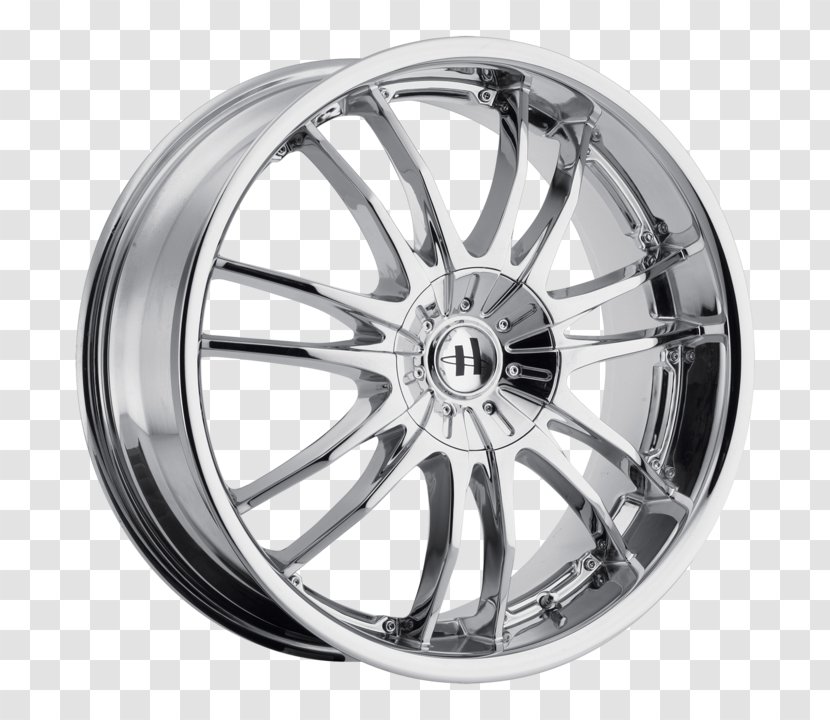 Alloy Wheel Car Spoke Rim - Tire - Chromium Plated Transparent PNG