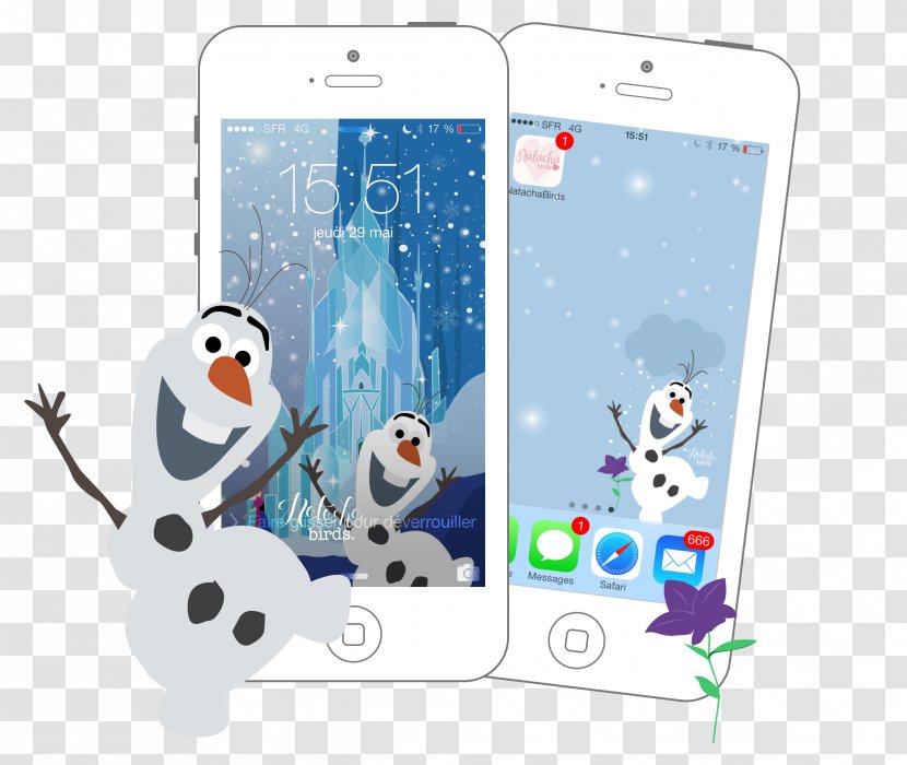 Desktop Wallpaper Olaf Snowman Smartphone - Technology Transparent PNG