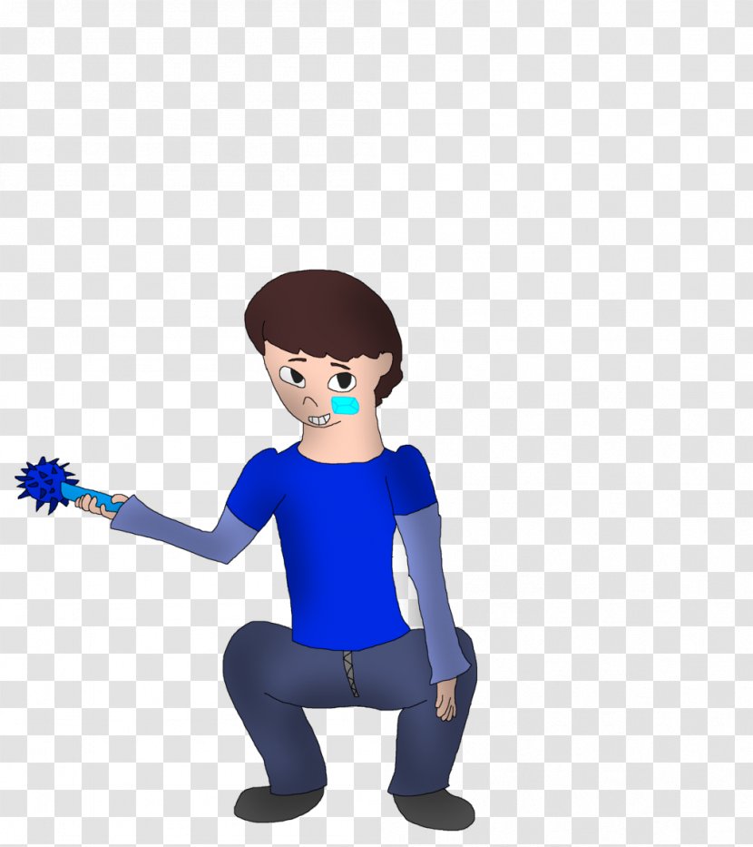 Finger Human Behavior Figurine Character Clip Art - Electric Blue - Boy Transparent PNG