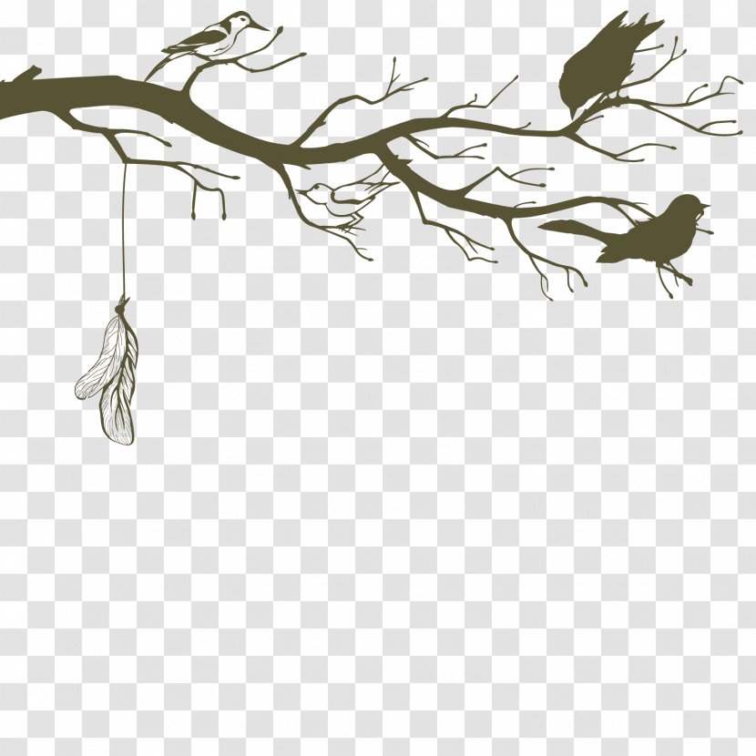 Download Paper - Vector Bird Dead Tree Transparent PNG